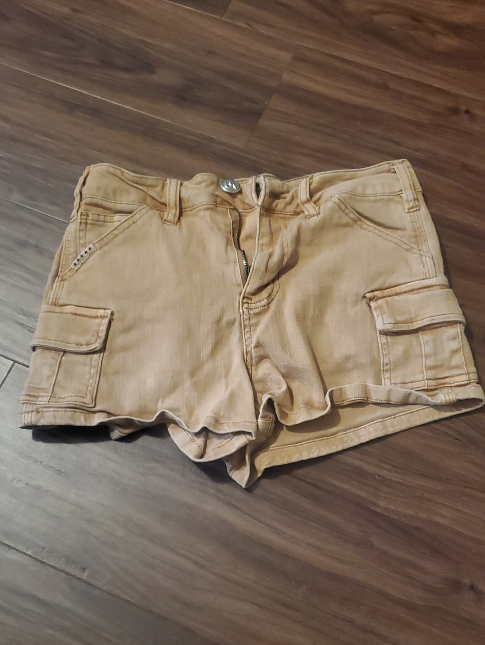 Five Star General Casual Tan Cargo Shorts for Women